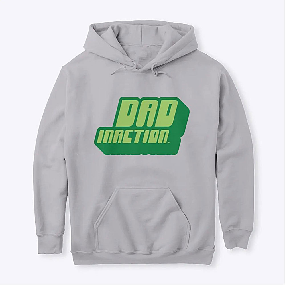 Dad hoodie gray Dad Inaction design